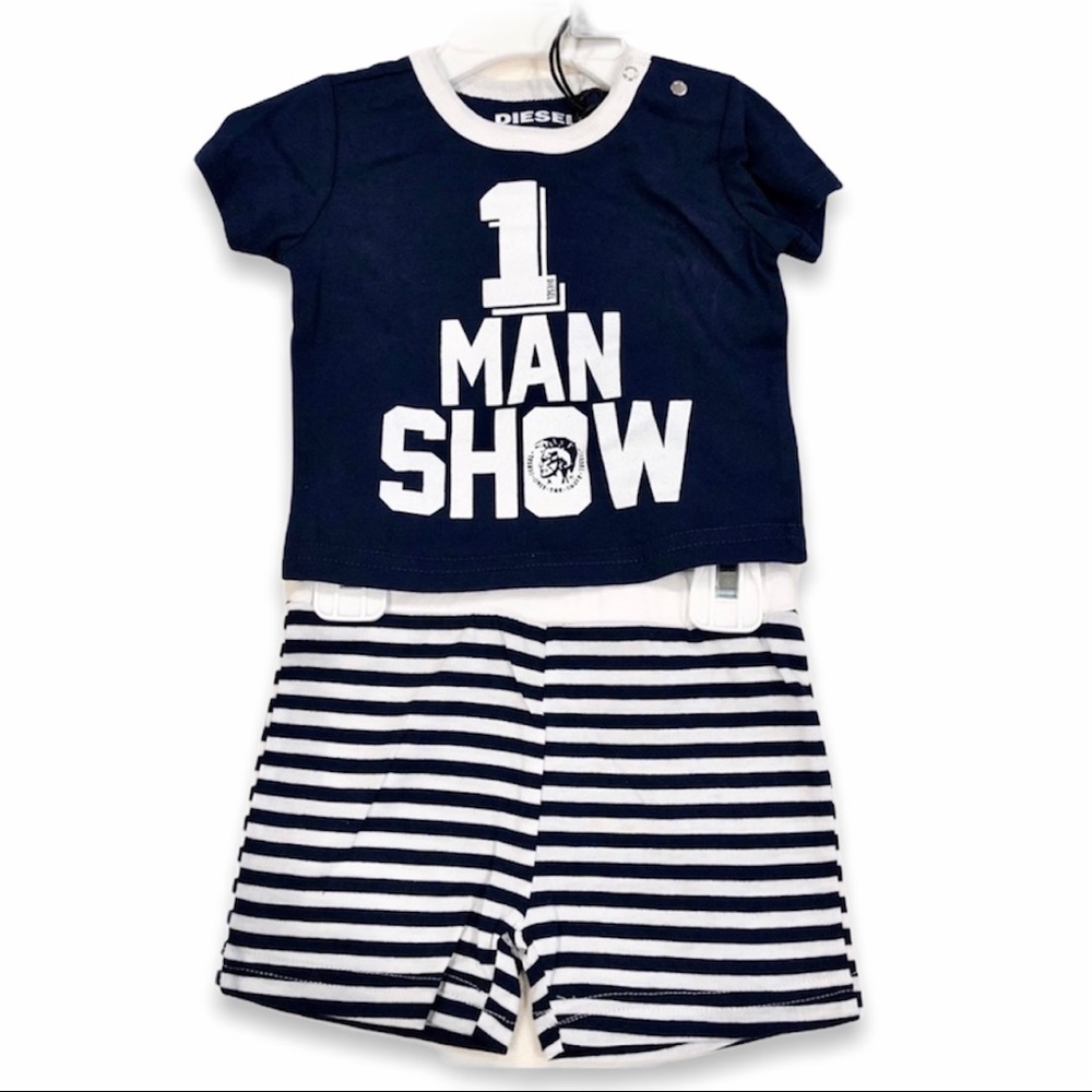 NWT Boys Diesel 1 Man Show Summer Outfit